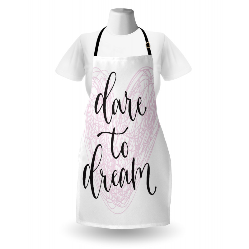 Dare to Dream Words Hearts Apron