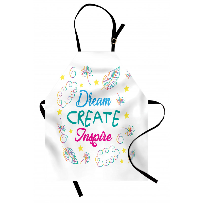 Dream Create Inspire Leaves Apron