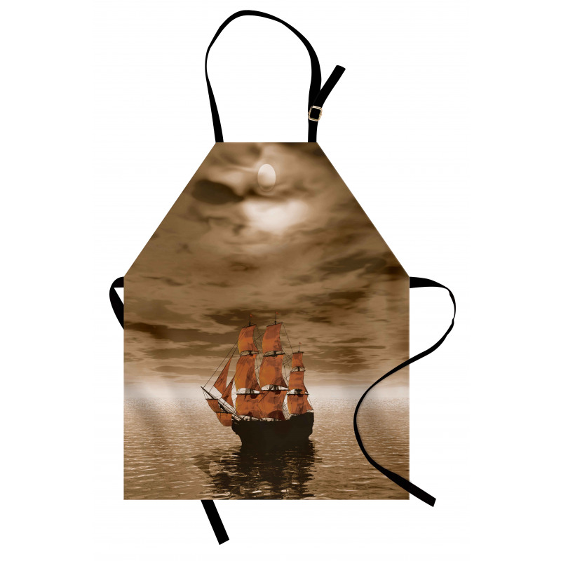 Lonely Ship Sailing Apron