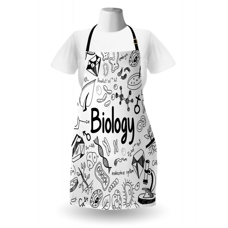 Hand-writing School Lab Apron