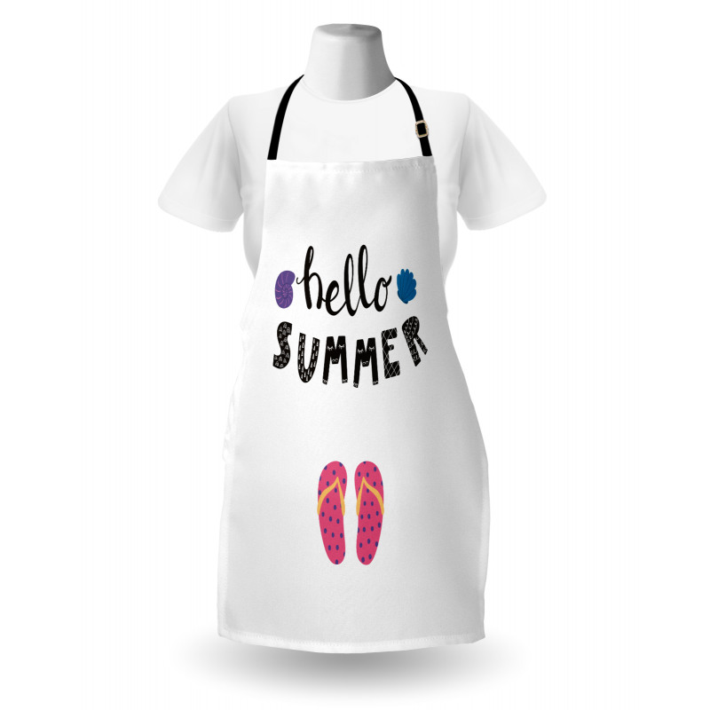 Hello Flip Flops Seashell Apron