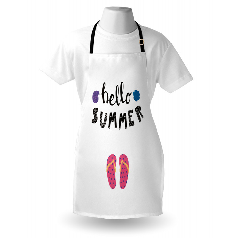 Hello Flip Flops Seashell Apron