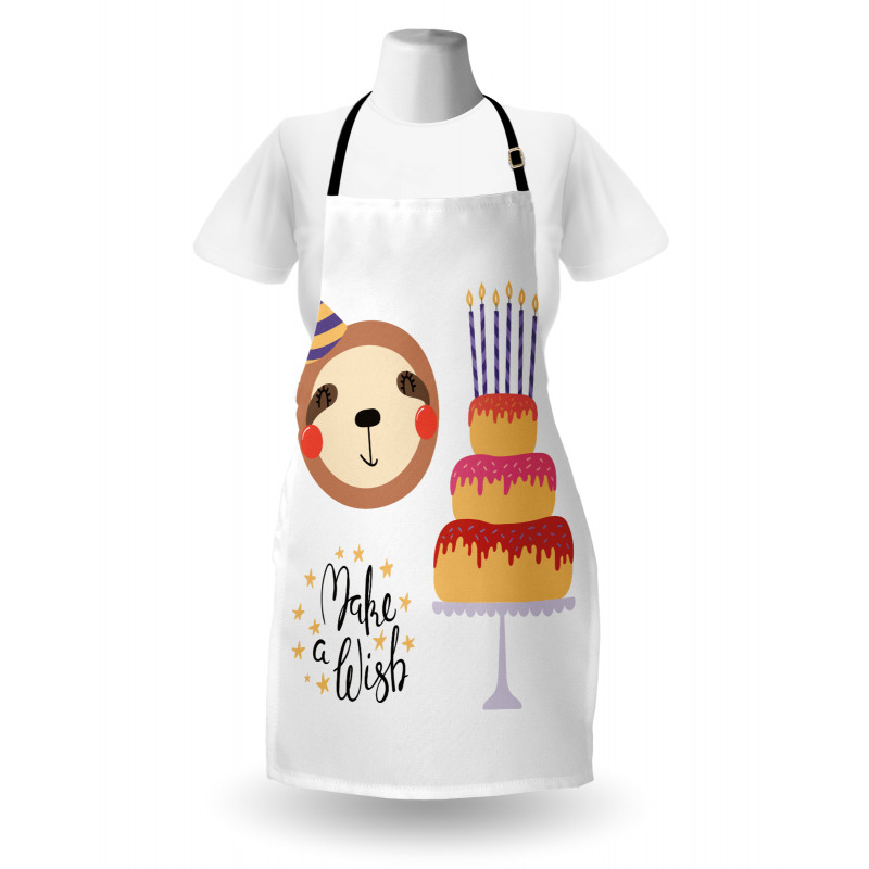 Birthday Cake Make a Wish Apron