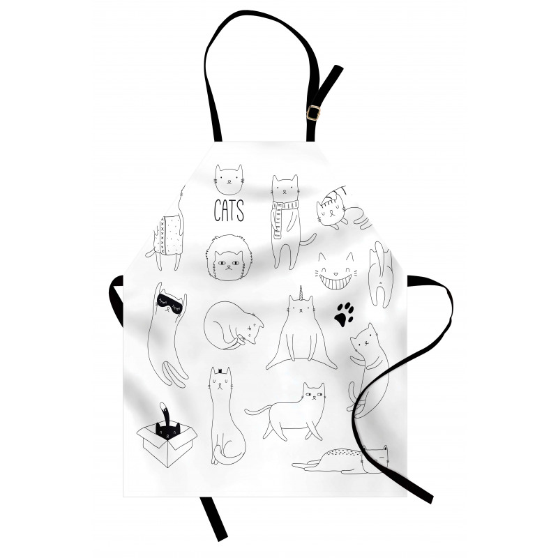 Pattern Cat Fiddles Kitten Apron