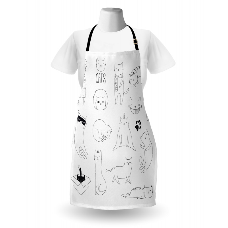 Pattern Cat Fiddles Kitten Apron