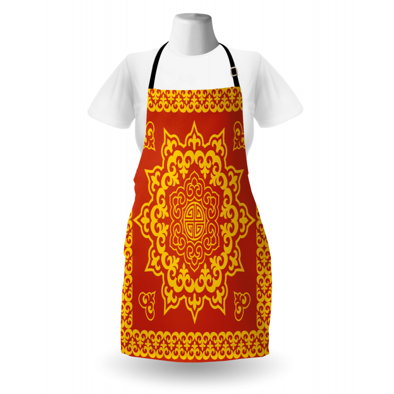 Oriental Round and Square Apron