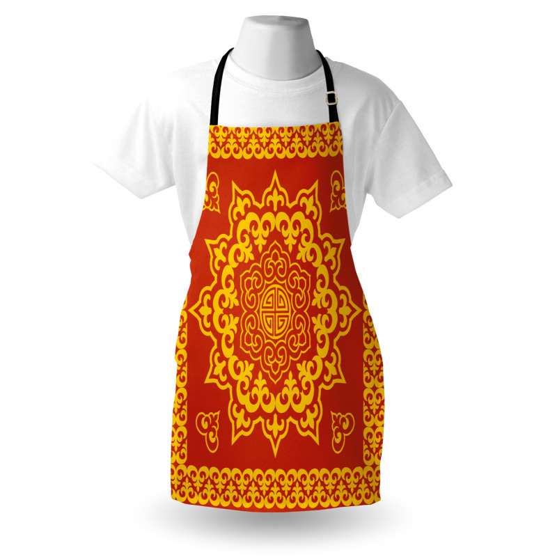 Oriental Round and Square Apron