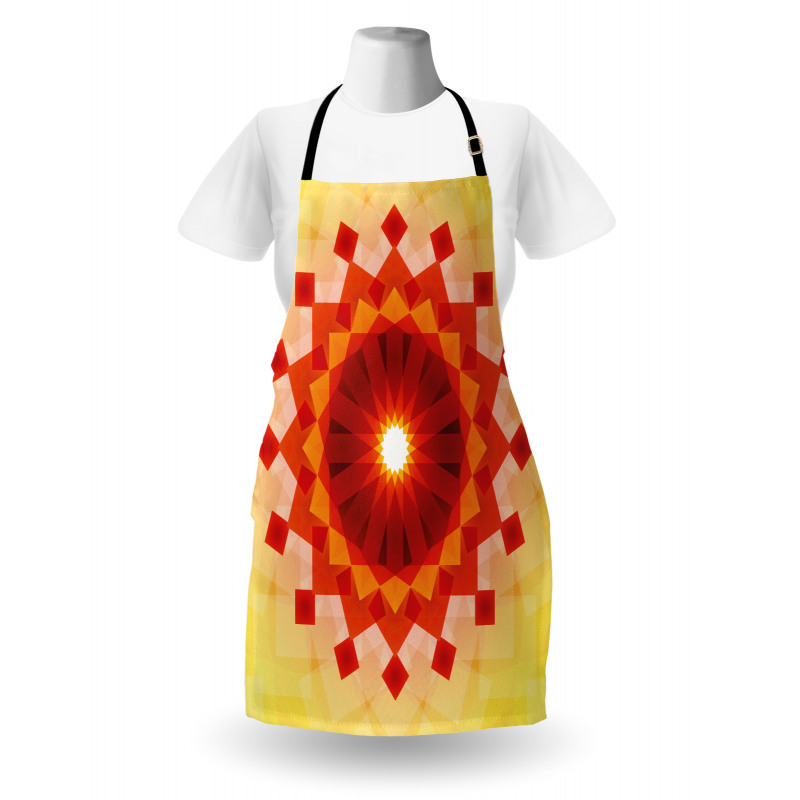 Fluorescent Rays Squares Apron