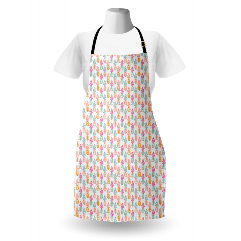 Pineapple with Brush Strokes Apron