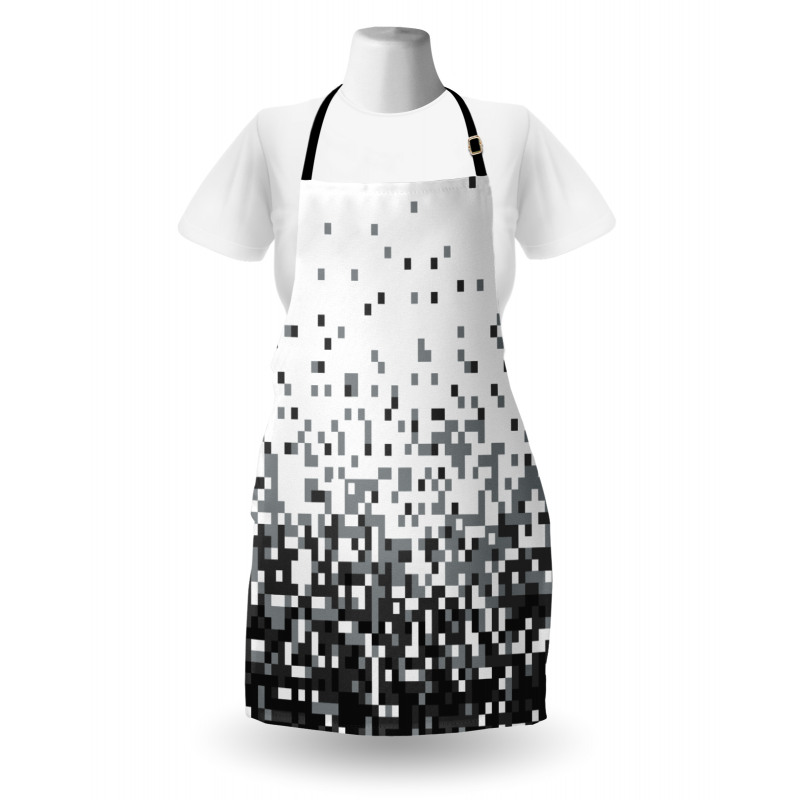 Squares Greyscale Apron