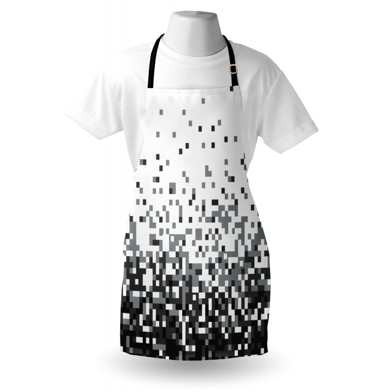 Squares Greyscale Apron