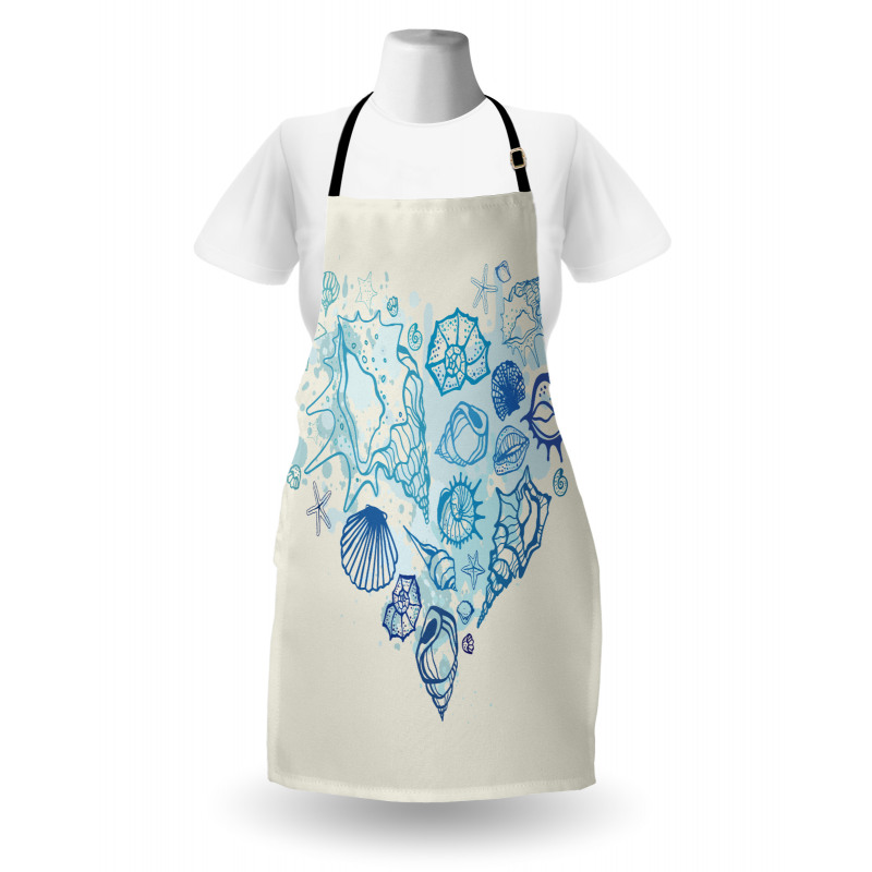 Coastal Design Grunge Heart Apron