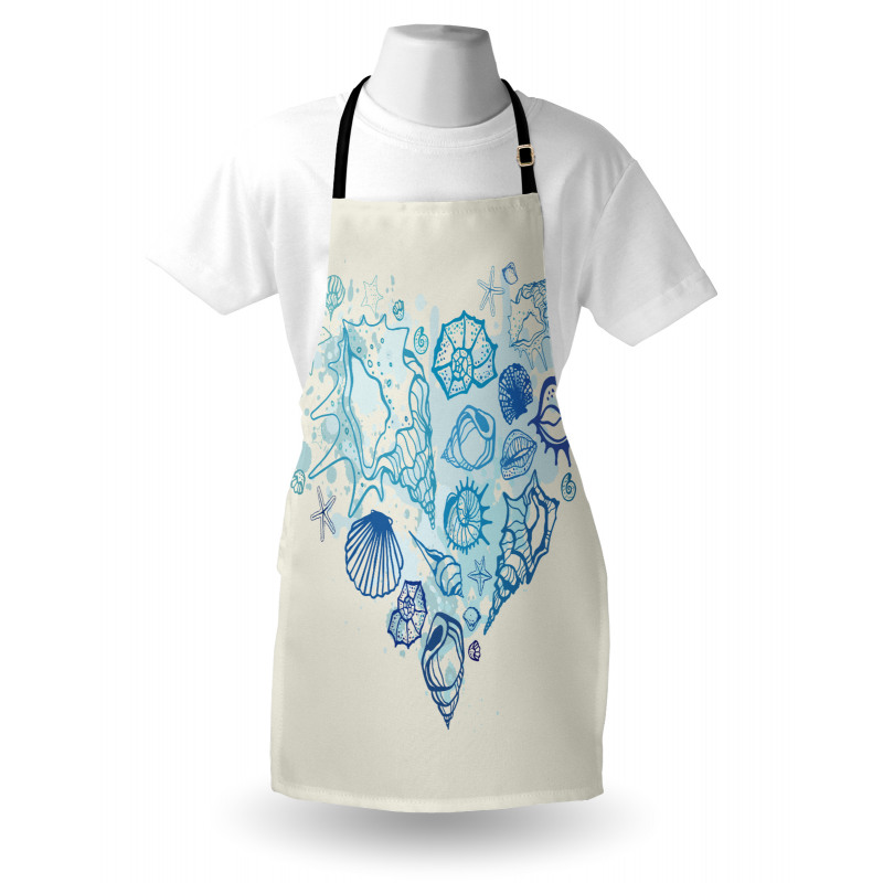 Coastal Design Grunge Heart Apron