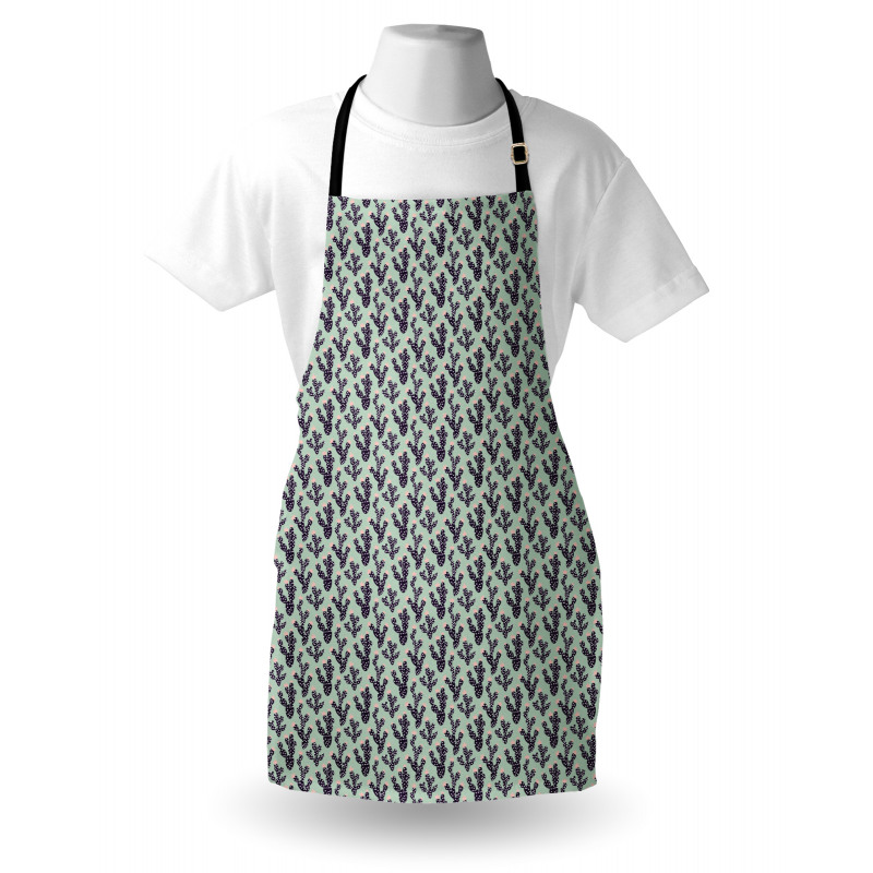 Prickle Plant and Polka Dots Apron