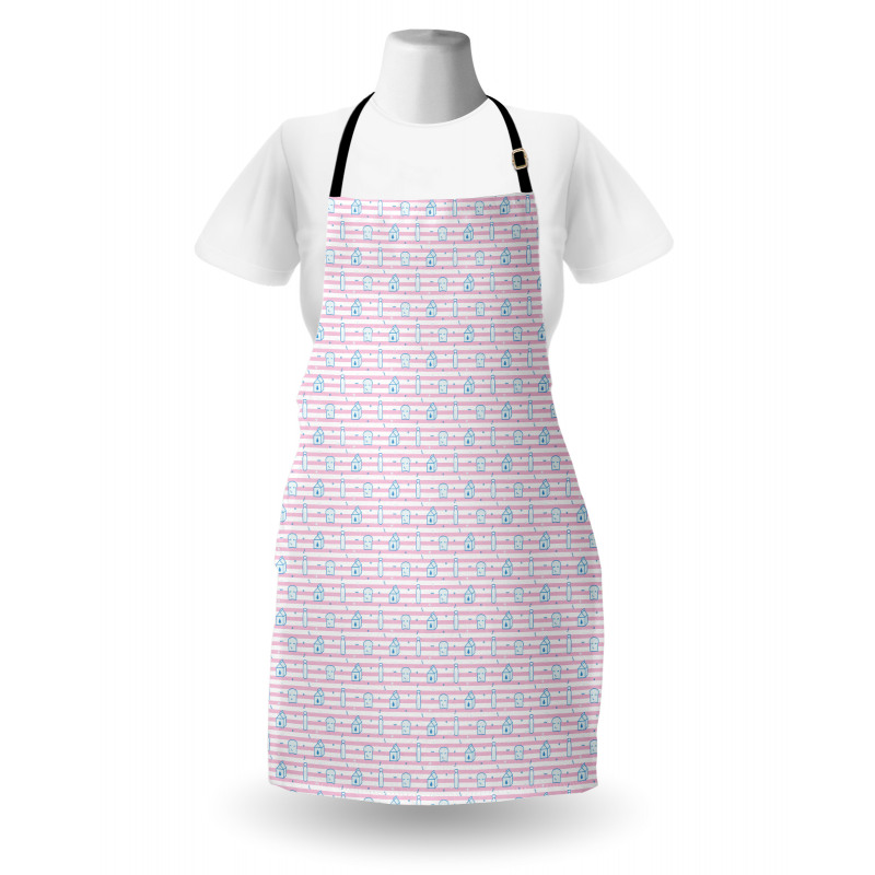 Milk Bottle Smiling Toast Apron