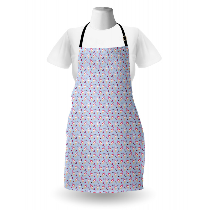 Cherry Flamingo Ice Cream Apron