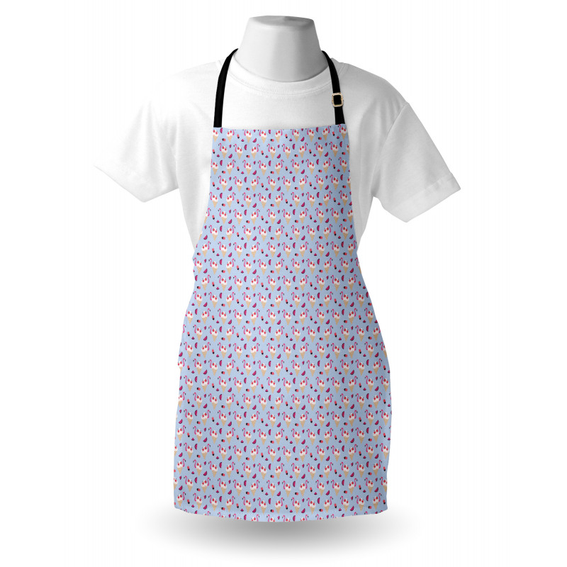 Cherry Flamingo Ice Cream Apron