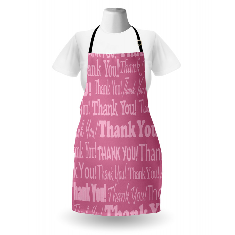 Thankful Message Pink Apron