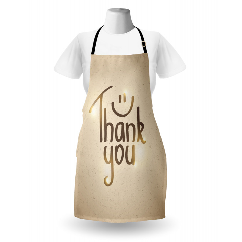 Simple Words Smiling Sign Apron