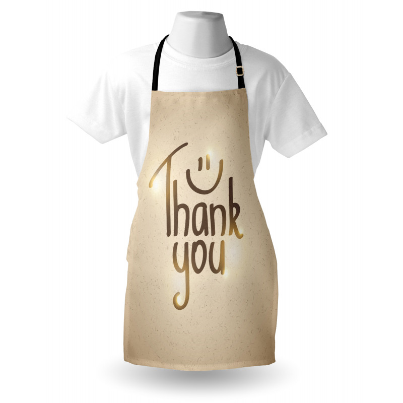 Simple Words Smiling Sign Apron