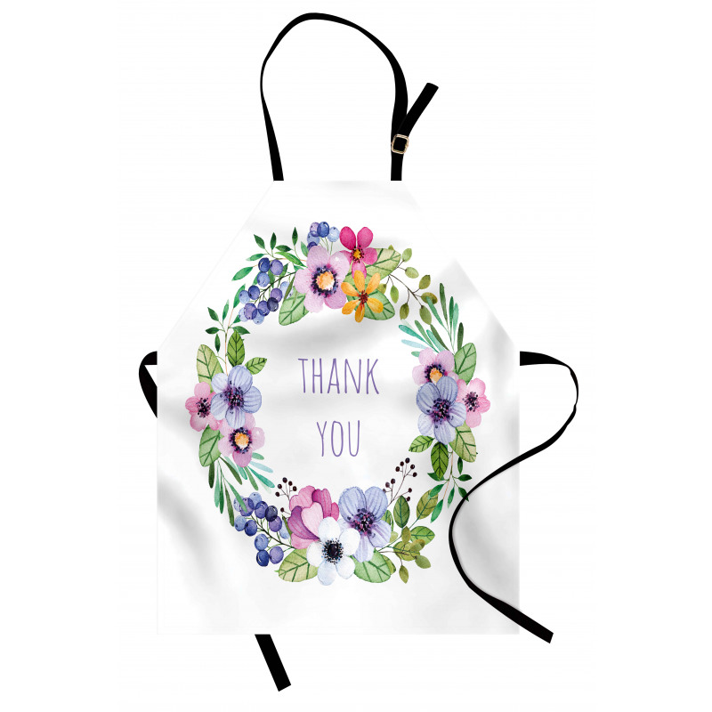 Spring Wreath Simple Word Apron