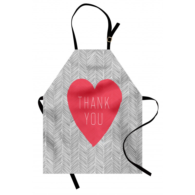 Centered Big Heart Love Apron