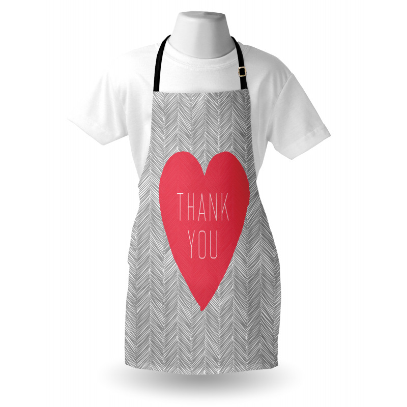 Centered Big Heart Love Apron