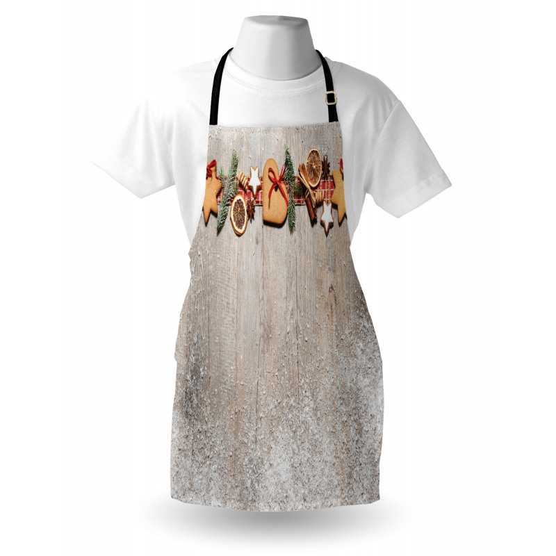 Christmas Themed on Wood Apron