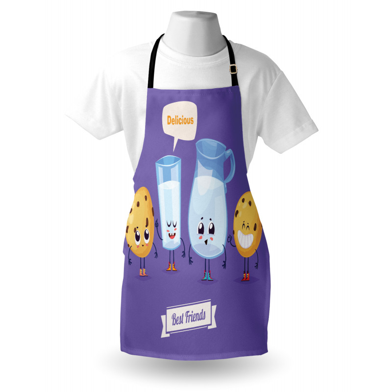 Milk in a Glass Jar Texting Apron