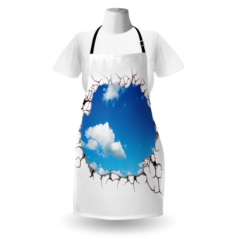 Clouds Scene from Crack Modern Apron