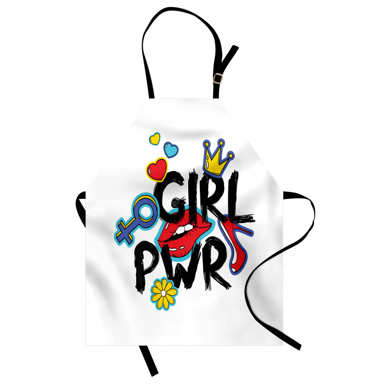 Girl Power with a Crown Apron