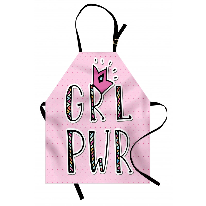 Girl Power in Ornate Apron