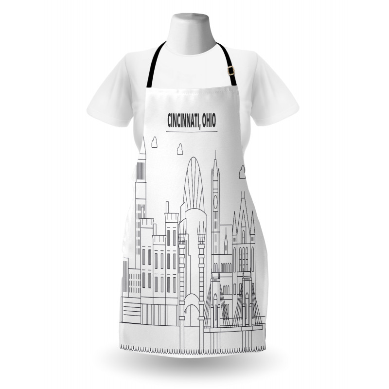 Geometric Drawn Urban Apron