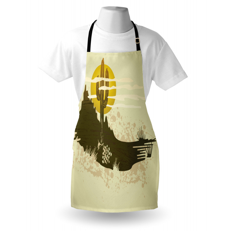 Dramatic Saguaro and Sun Apron