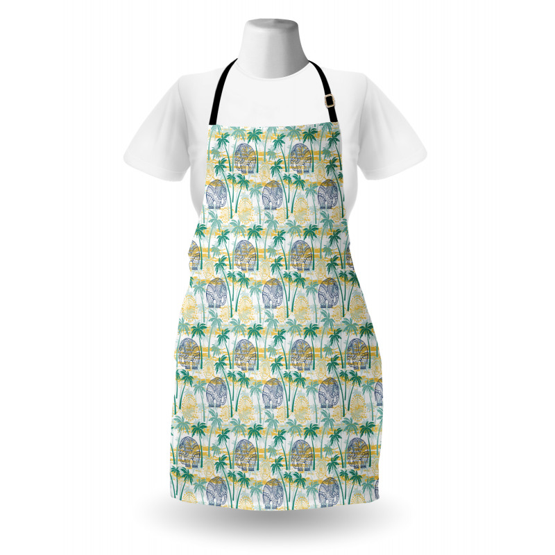 Ethnic Animal and Palms Apron