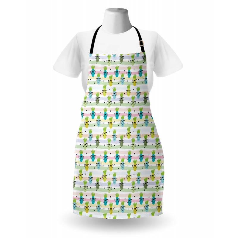 Funny Pineapple Glasses Apron