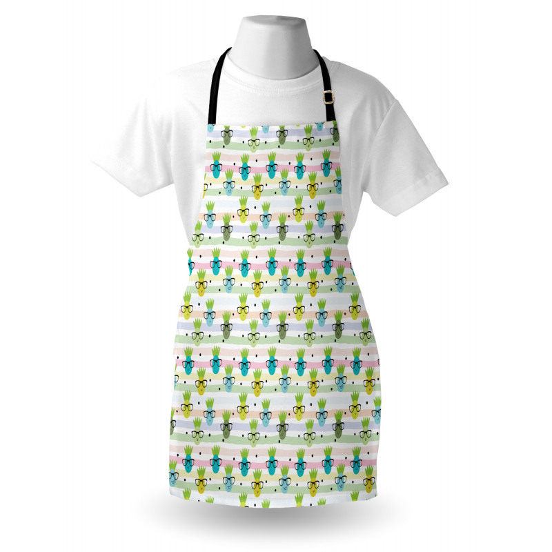 Funny Pineapple Glasses Apron