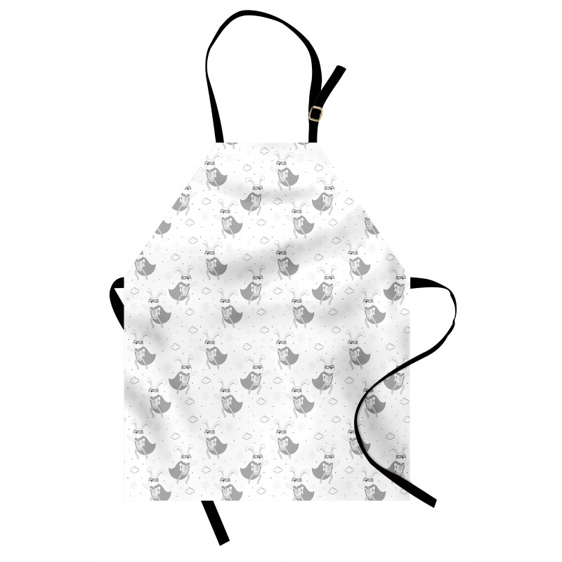 Superhero Rabbit Cartoon Apron