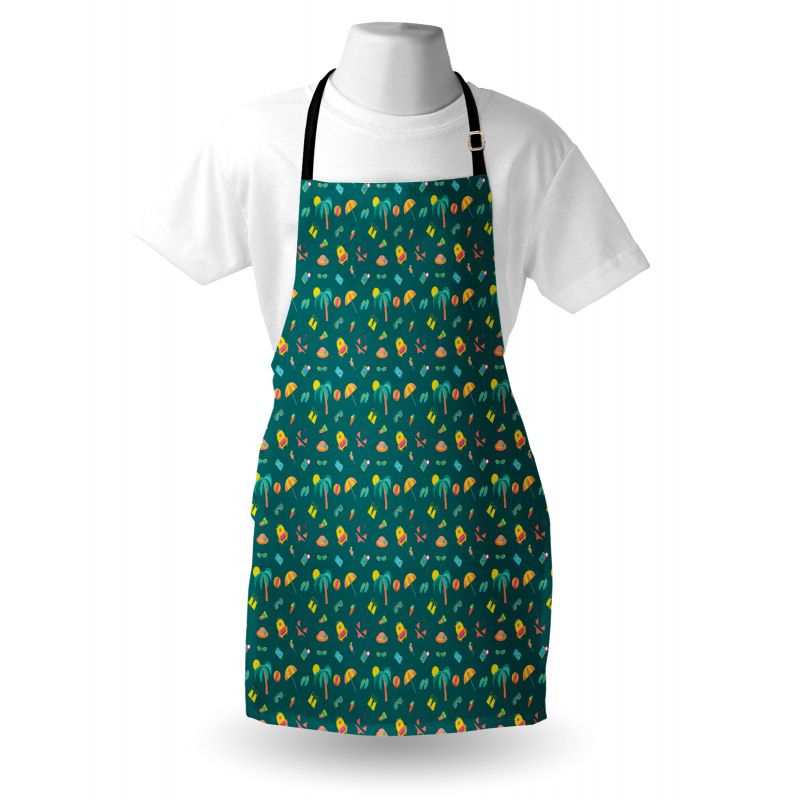 Exotic Holiday Palm Trees Apron
