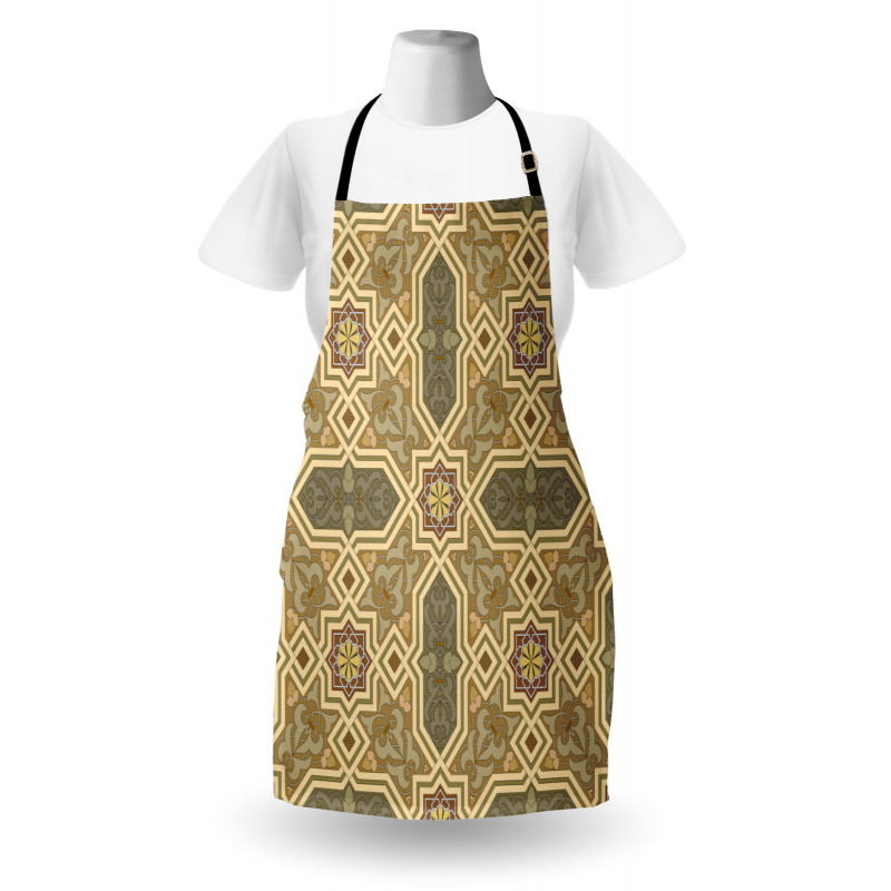 Botanical Inspired Motif Apron