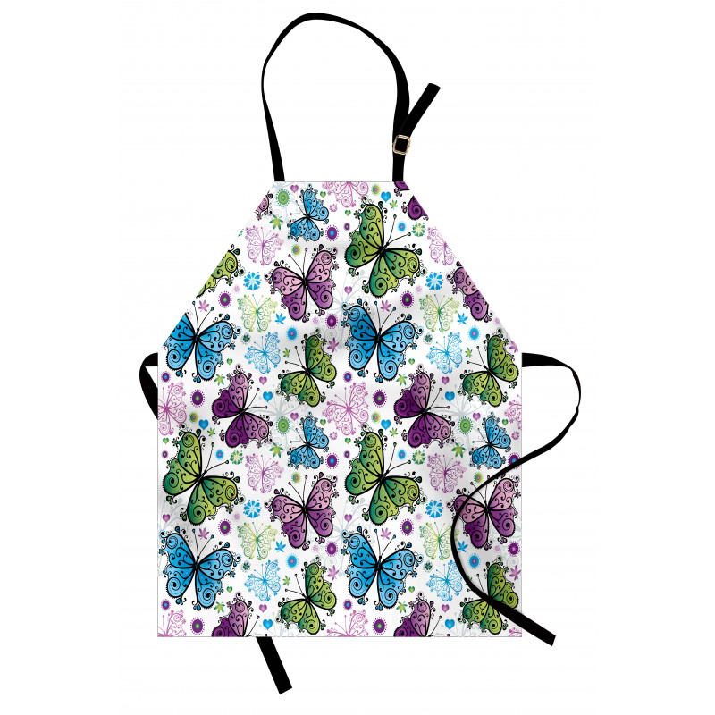 Wings Hearts and Dots Apron