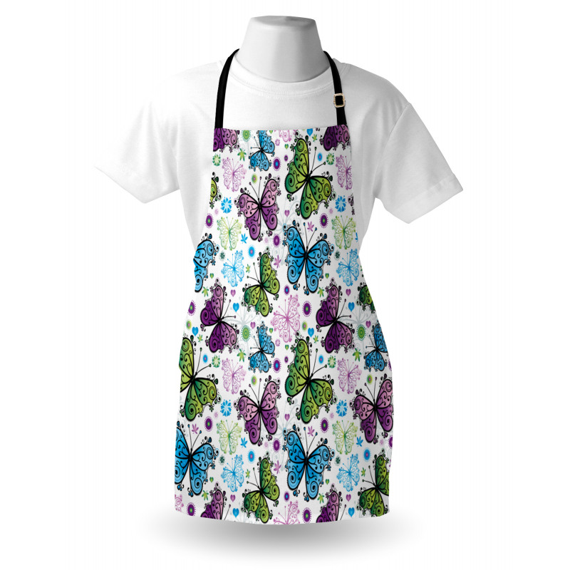 Wings Hearts and Dots Apron