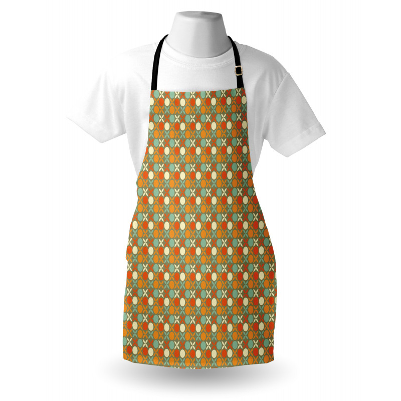 Retro Style Flower and Dots Apron