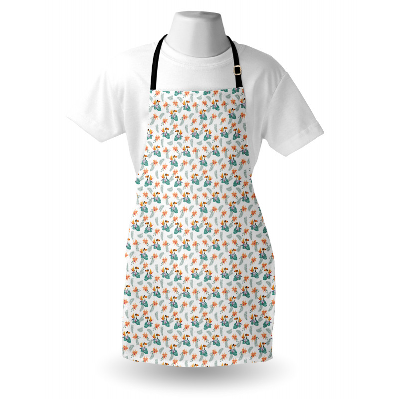 Foxwood and Orchid Flowers Apron