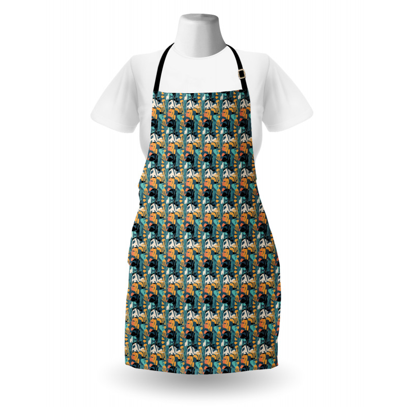 Modern Abstract Art Theme Apron