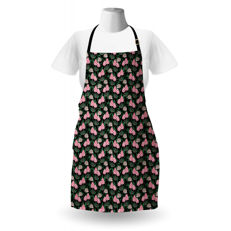 Spotted Fungi and Hedgehog Apron