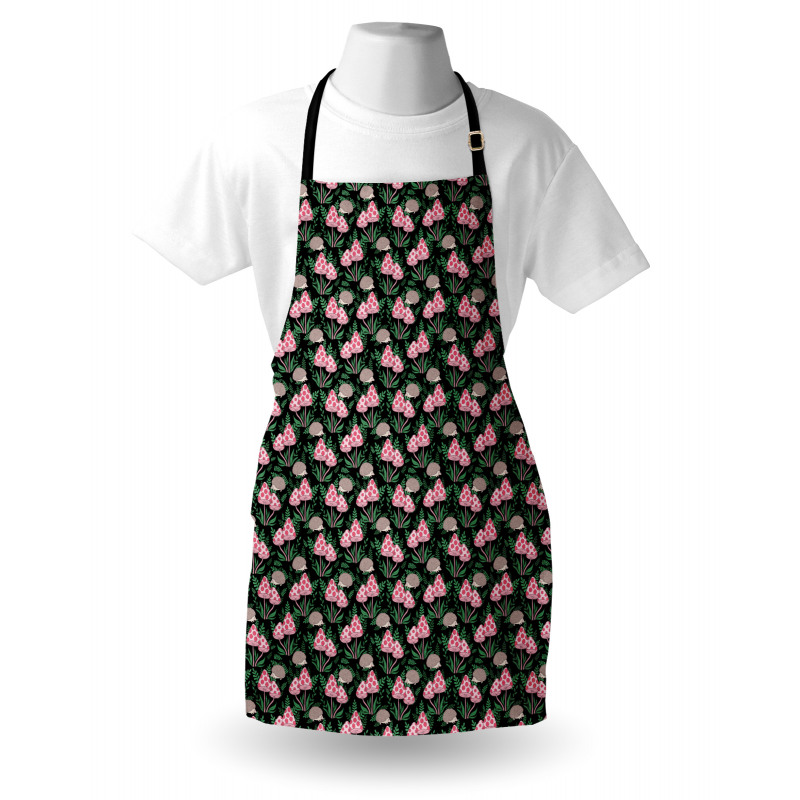 Spotted Fungi and Hedgehog Apron