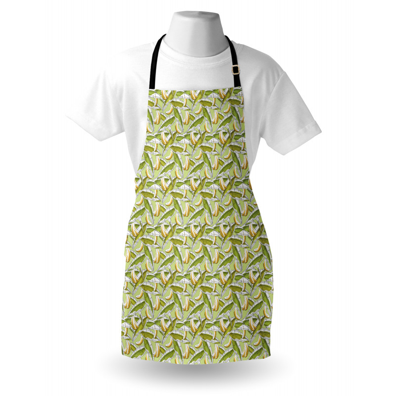 Tropical Fruit with Leaves Apron