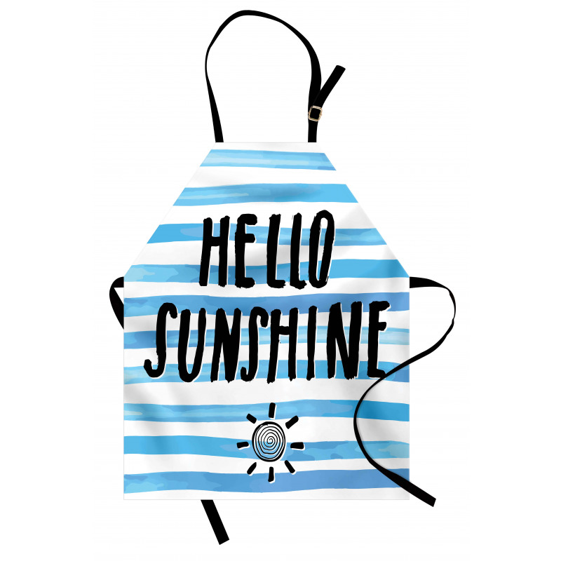 Typographic Stripes Apron