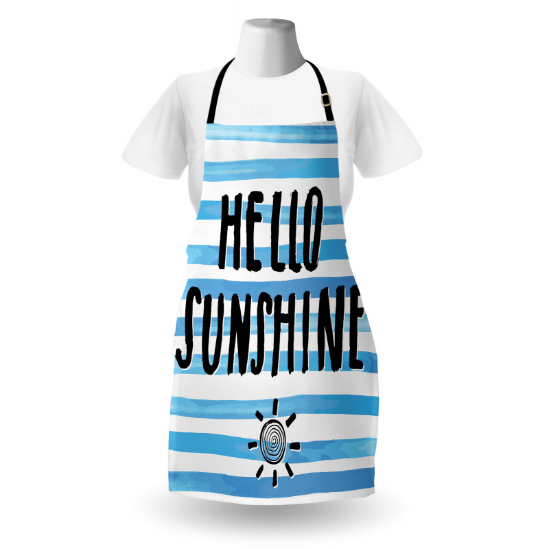 Typographic Stripes Apron